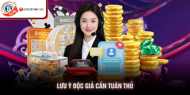 Lưu ý độc giả cần tuân thủ